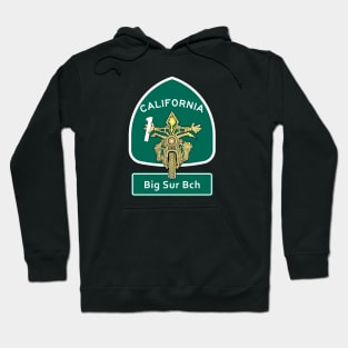 Big Sur Beach Motorbike Vacation on Pacific Coast Highway Hoodie